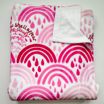 Rainbows from Heaven Blanket - Pink