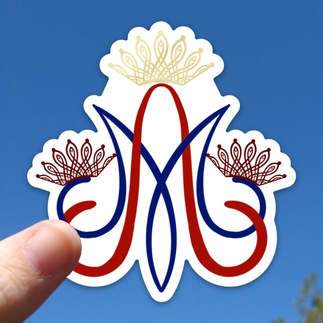 Queen of Martyrs Auspice Maria Sticker