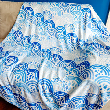 Rainbows from Heaven Blanket - Blue