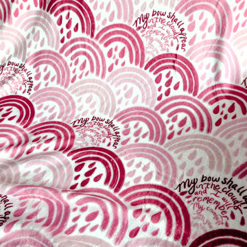Rainbows from Heaven Blanket - Pink