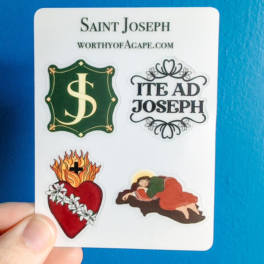Saint Joseph Clear Mini Sticker Sheet