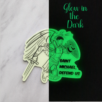 Saint Michael Glow in the Dark Sticker