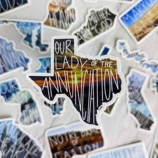 Texas (Our Lady of the Annunciation) Sticker