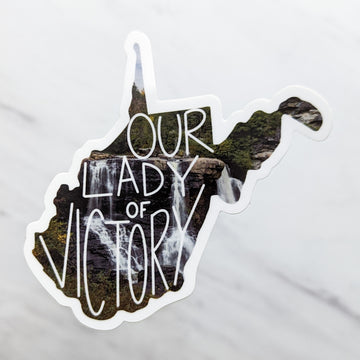 West Virginia (Our Lady of Victory) Mary State Sticker