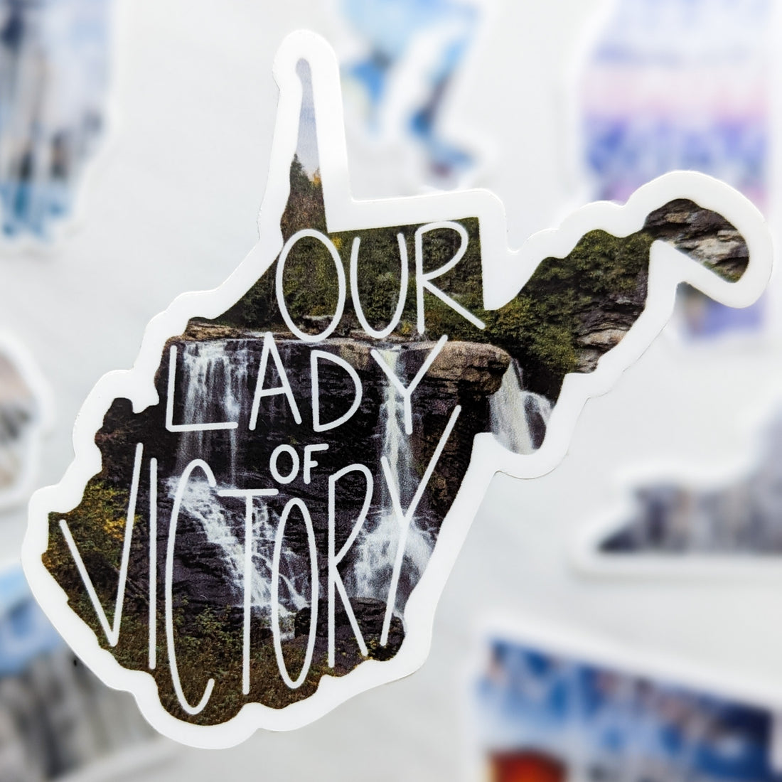 West Virginia (Our Lady of Victory) Mary State Sticker