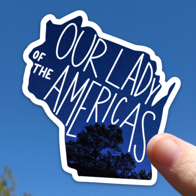 Wisconsin (Our Lady of the Americas) Sticker