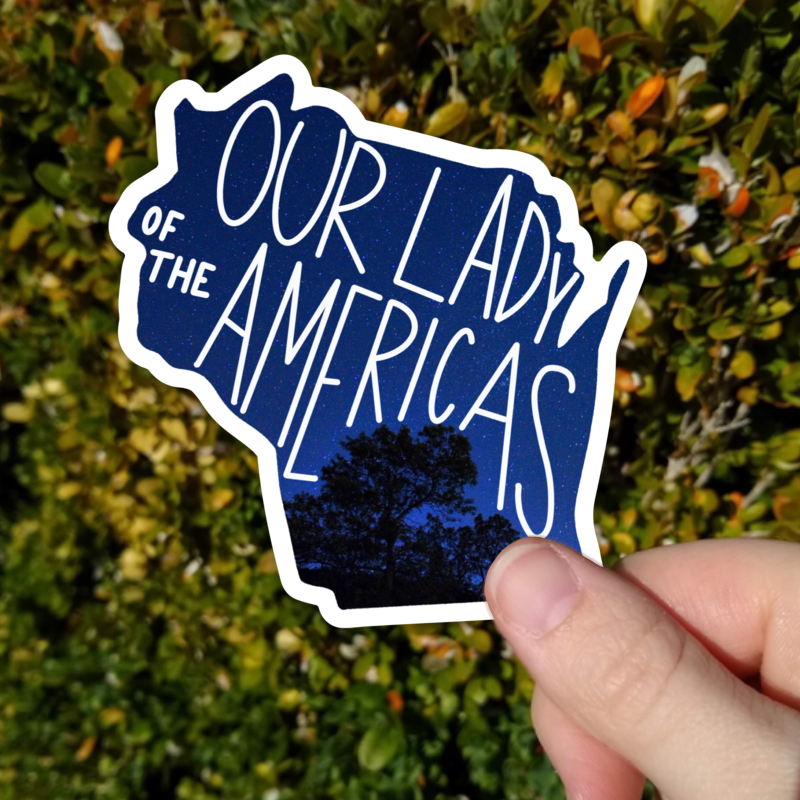 Wisconsin (Our Lady of the Americas) Sticker