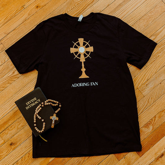Adoring Fan Catholic Adult T-Shirt