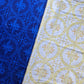 White and Blue IHS Altar Cloth and Vestment Blanket