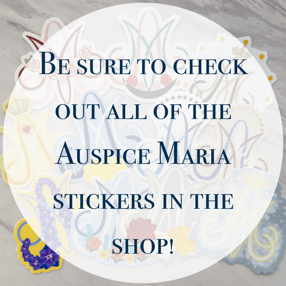 Our Lady of Champion (Good Help) Auspice Maria Sticker