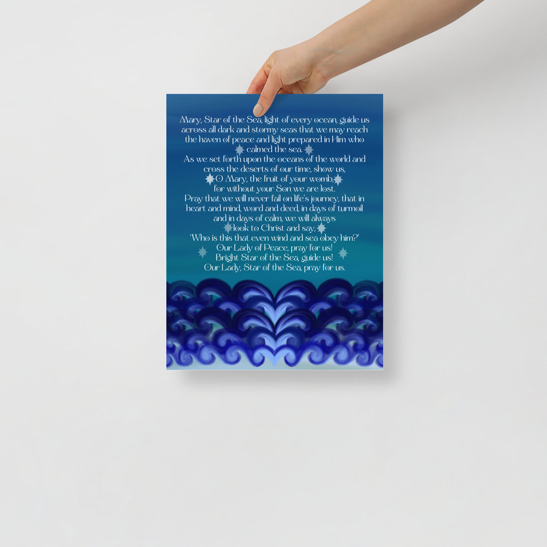 Bright Star of the Sea / Stella Maris Prayer Print