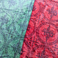 Red and Green IHS Altar Cloth and Vestment Blanket