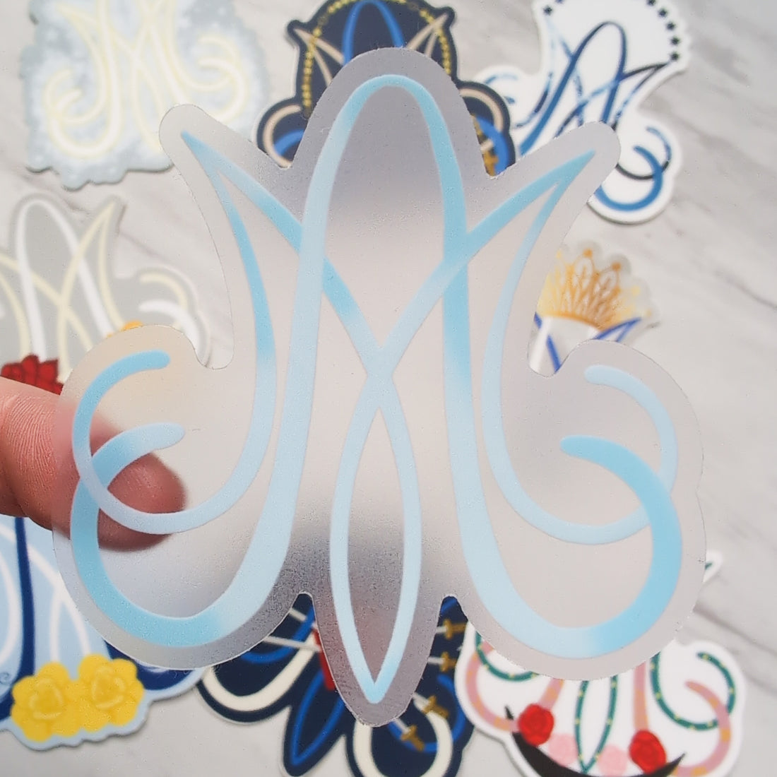 Mother Most Pure (Clear) Auspice Maria Sticker