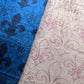 Blue and Pink Fleur de Lis Altar Cloth and Vestment Blanket