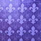 White and Purple Fleur de Lis Altar Cloth and Vestment Blanket