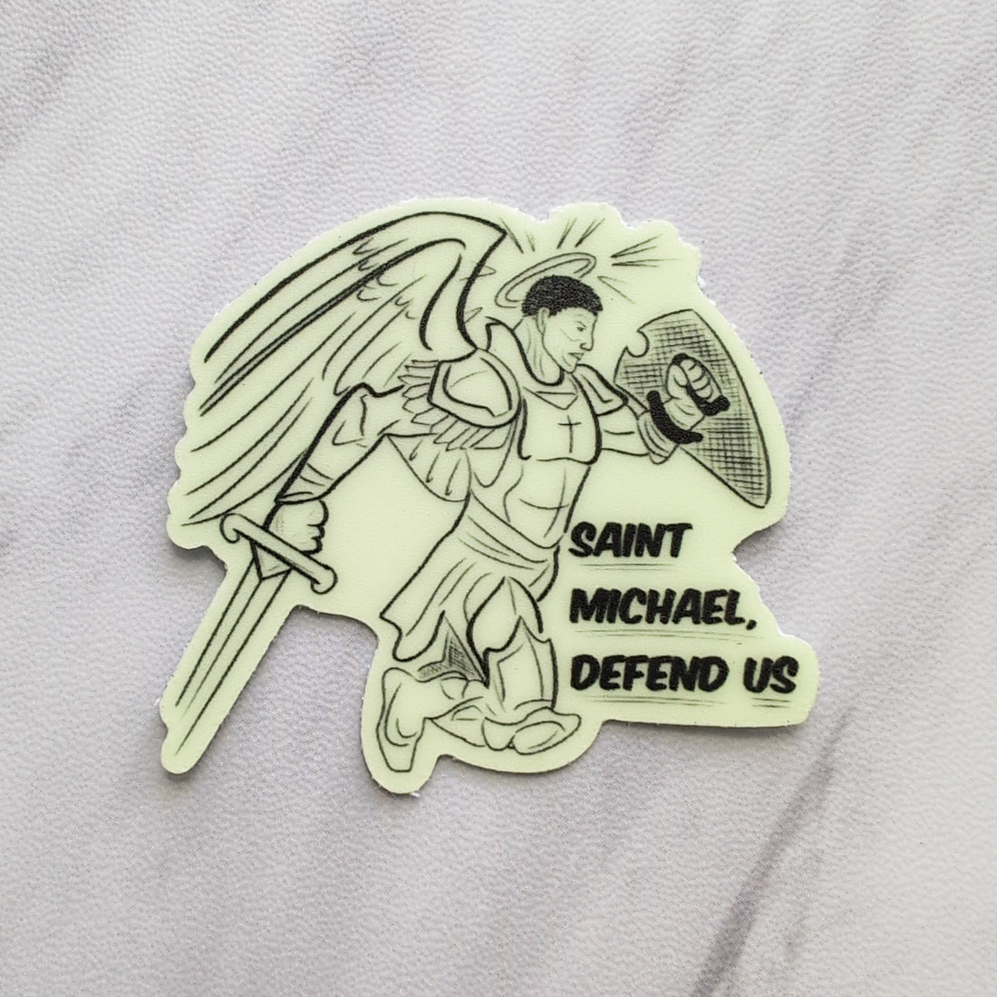 Saint Michael Glow in the Dark Sticker