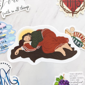 Sleeping Saint Joseph Sticker