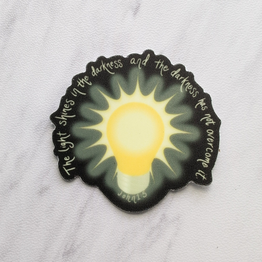 The Light Shines - Glow in the Dark Sticker