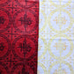 Red and White IHS Altar Cloth and Vestment Blanket