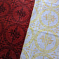 Red and White IHS Altar Cloth and Vestment Blanket
