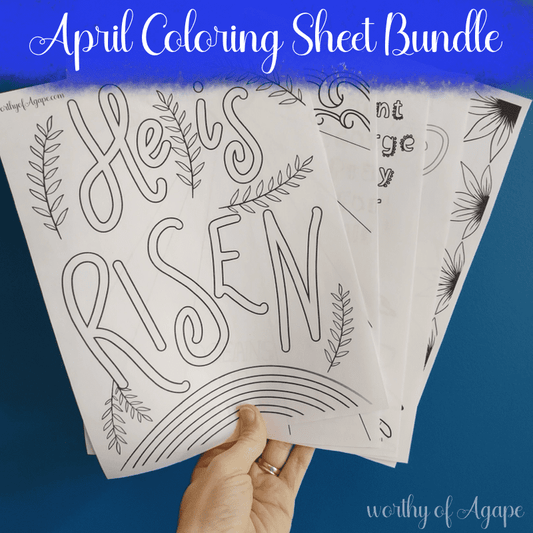 April Coloring Sheet Bundle