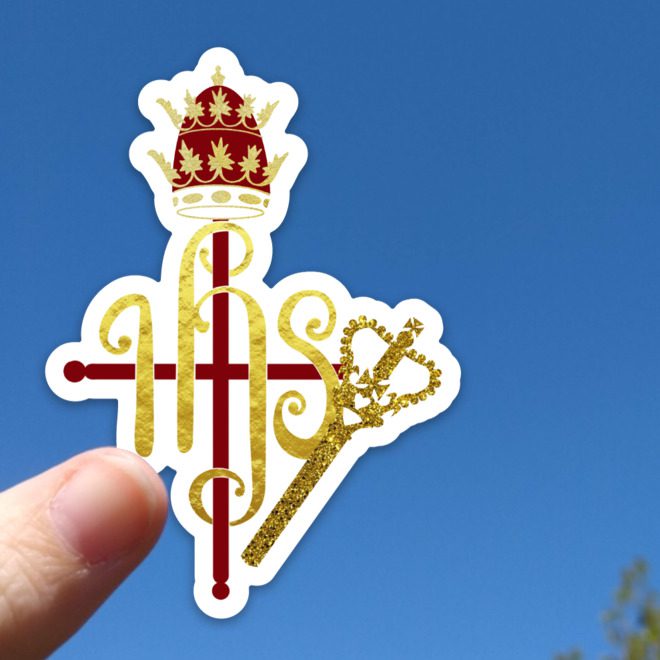 Christ the King IHS Sticker