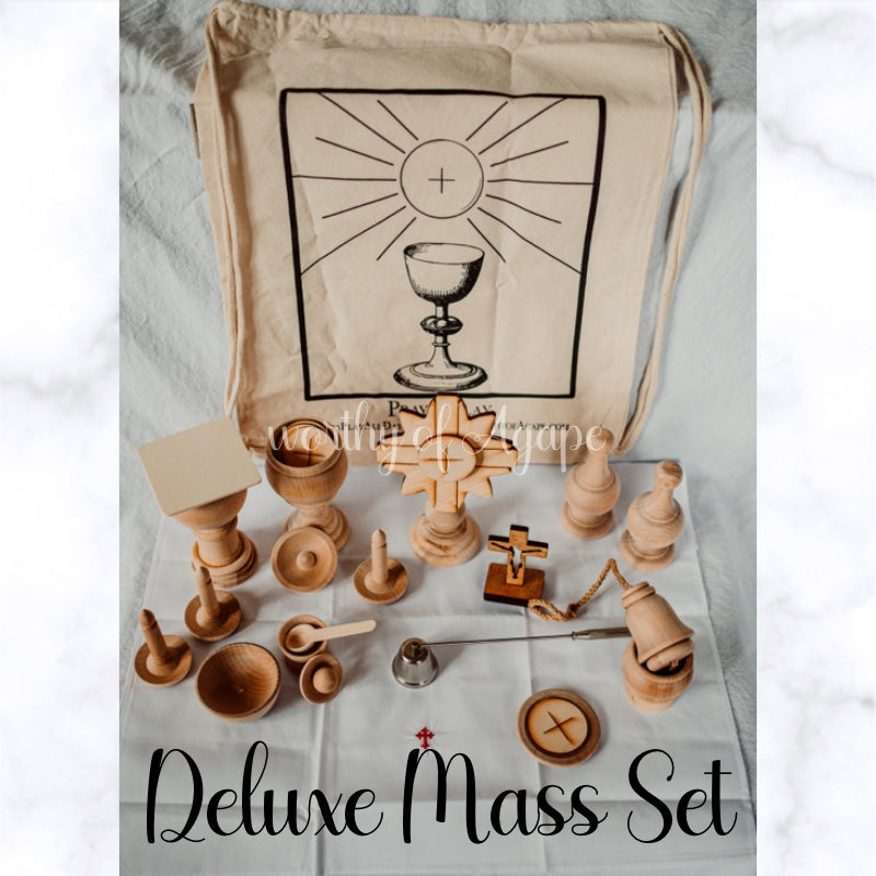Natural Wood Deluxe Mass Set