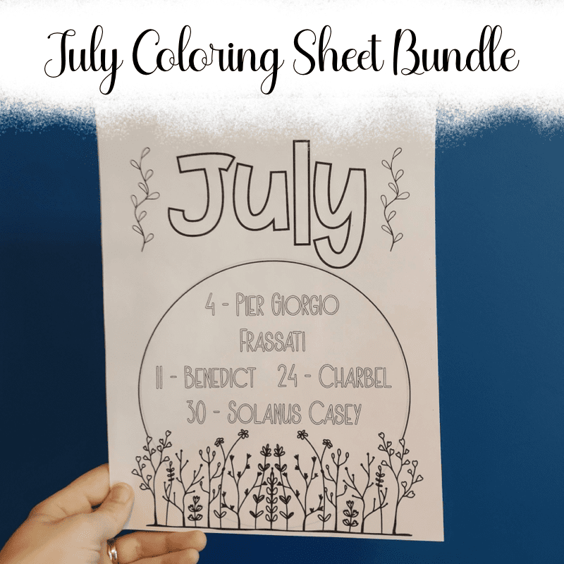 July Coloring Sheet Bundle