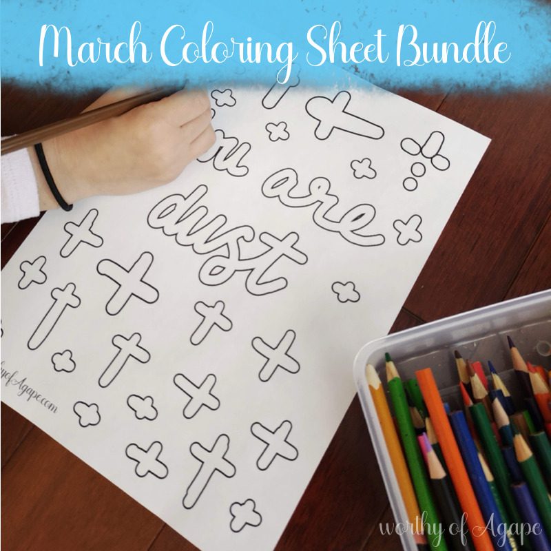 March Coloring Sheet Bundle