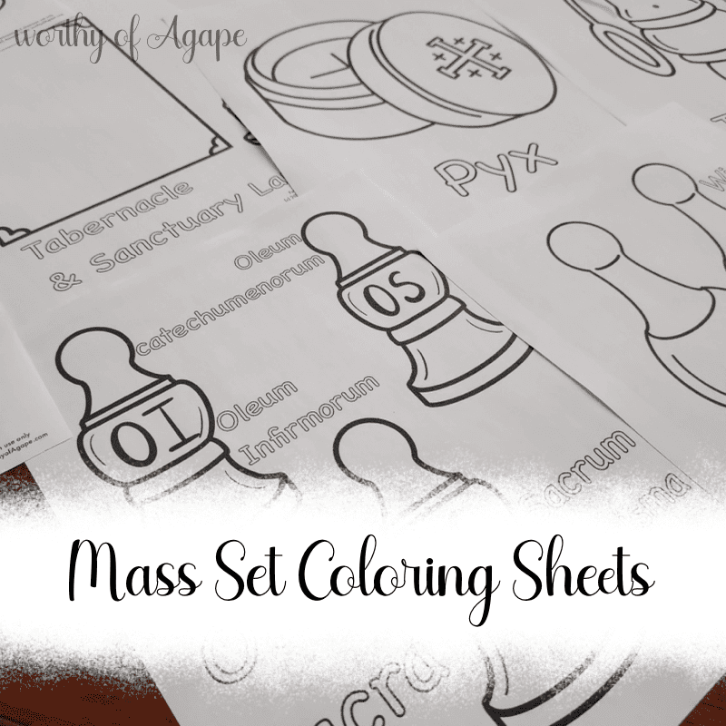 Mass Set Coloring Sheets