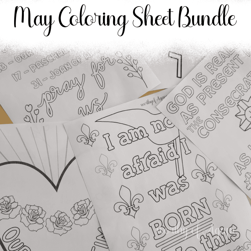 May Coloring Sheet Bundle