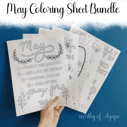 May Coloring Sheet Bundle