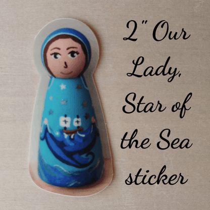 Our Lady, Star of the Sea (Stella Maris) Sticker