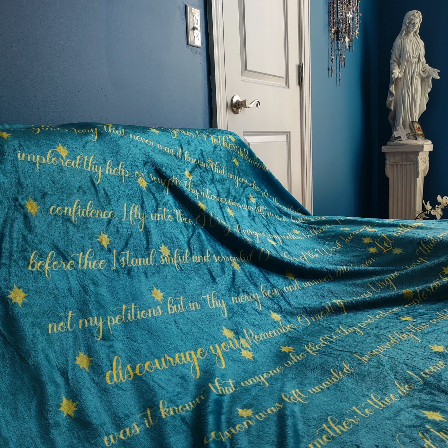 Our Lady of Guadalupe + Memorare Blanket