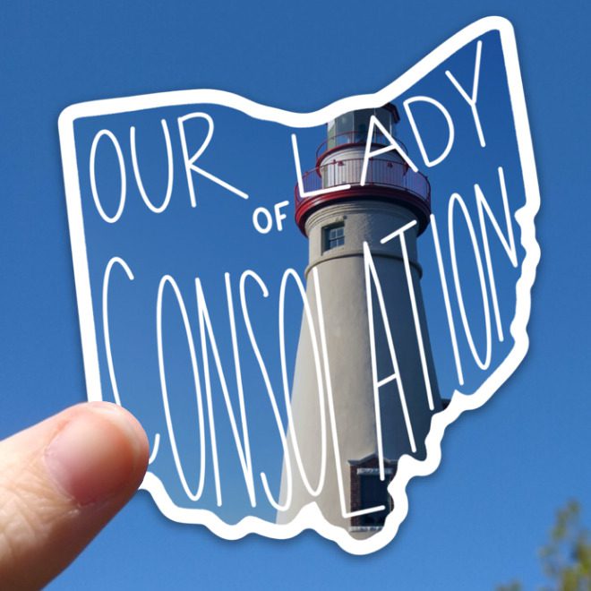 Ohio (Our Lady of Consolation) Mary State Sticker