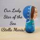 Our Lady, Star of the Sea (Stella Maris) Kokeshi Peg Doll