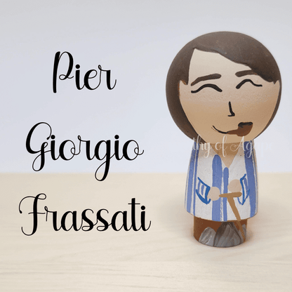 Blessed Pier Giorgio Frassati Kokeshi Peg Doll