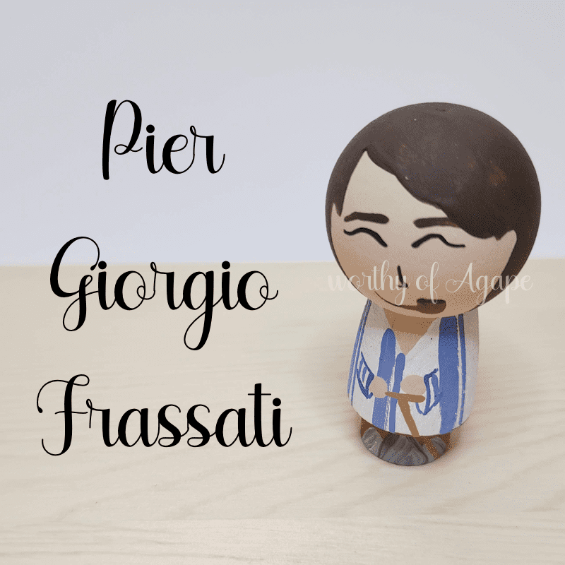Blessed Pier Giorgio Frassati Kokeshi Peg Doll