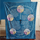 Rosary Prayer Blanket - Blue / Latin