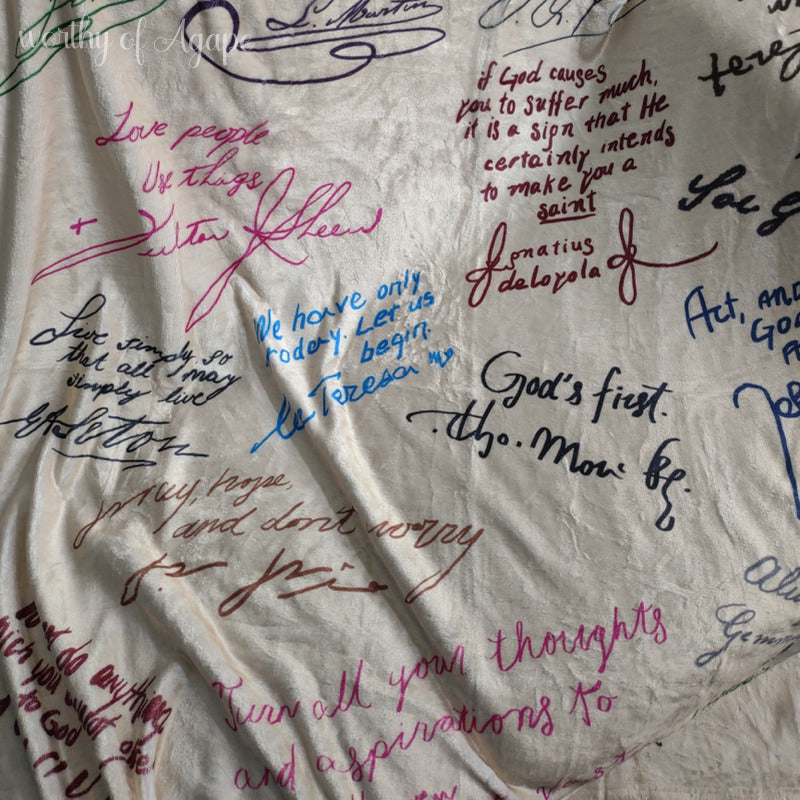 Signed by the Saints Blanket