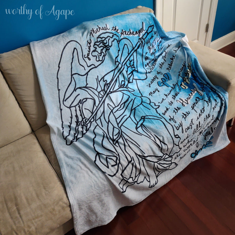 Saint Michael Prayer Blanket