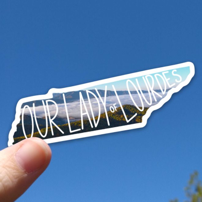 Tennessee (Our Lady of Lourdes) Sticker