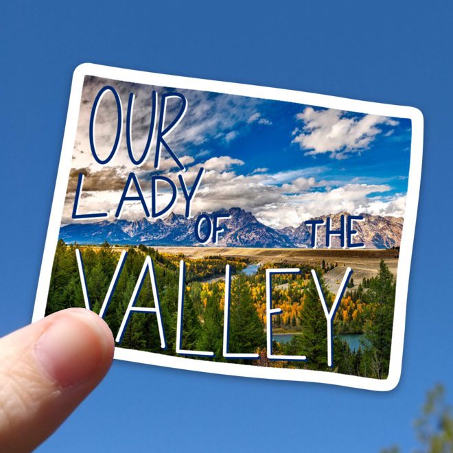 Wyoming (Our Lady of the Valley) State Sticker