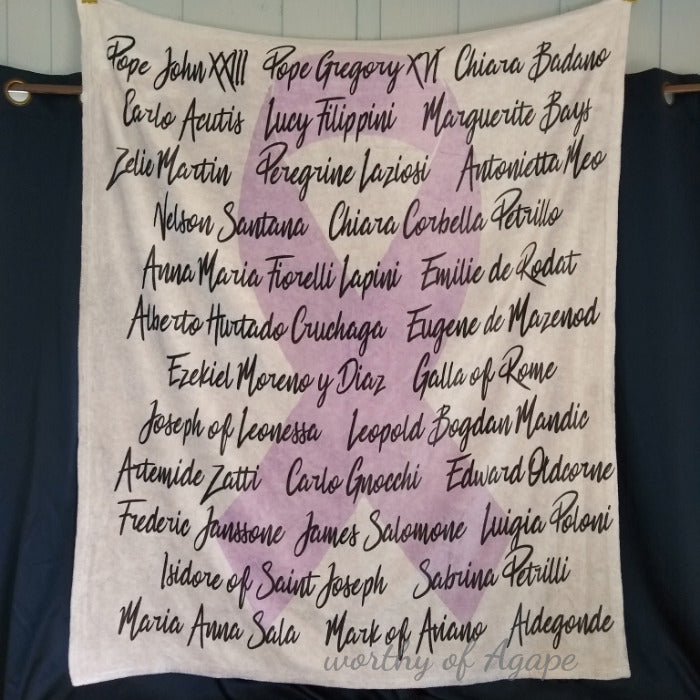Saints Who Had Cancer Blanket