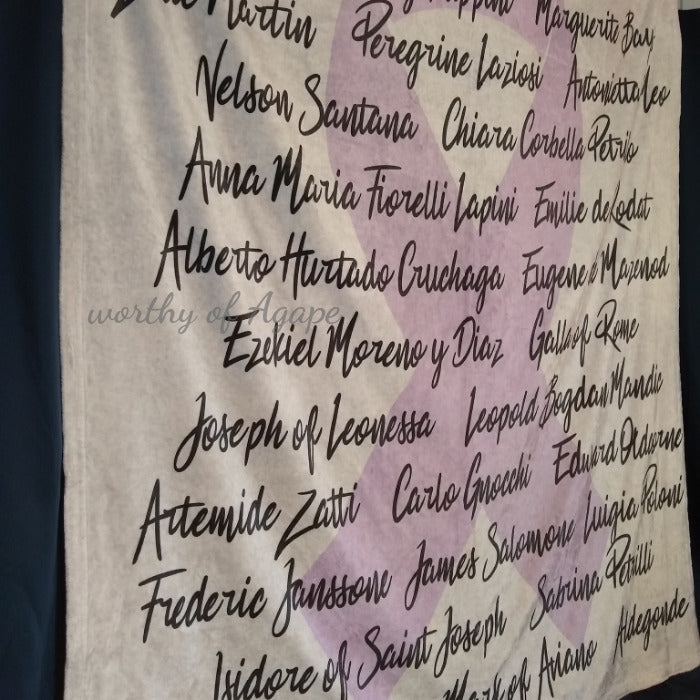 Saints Who Had Cancer Blanket