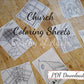 Church Coloring Sheets