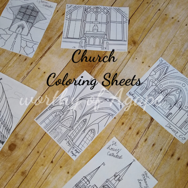 Church Coloring Sheets