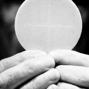 Eucharist black and white